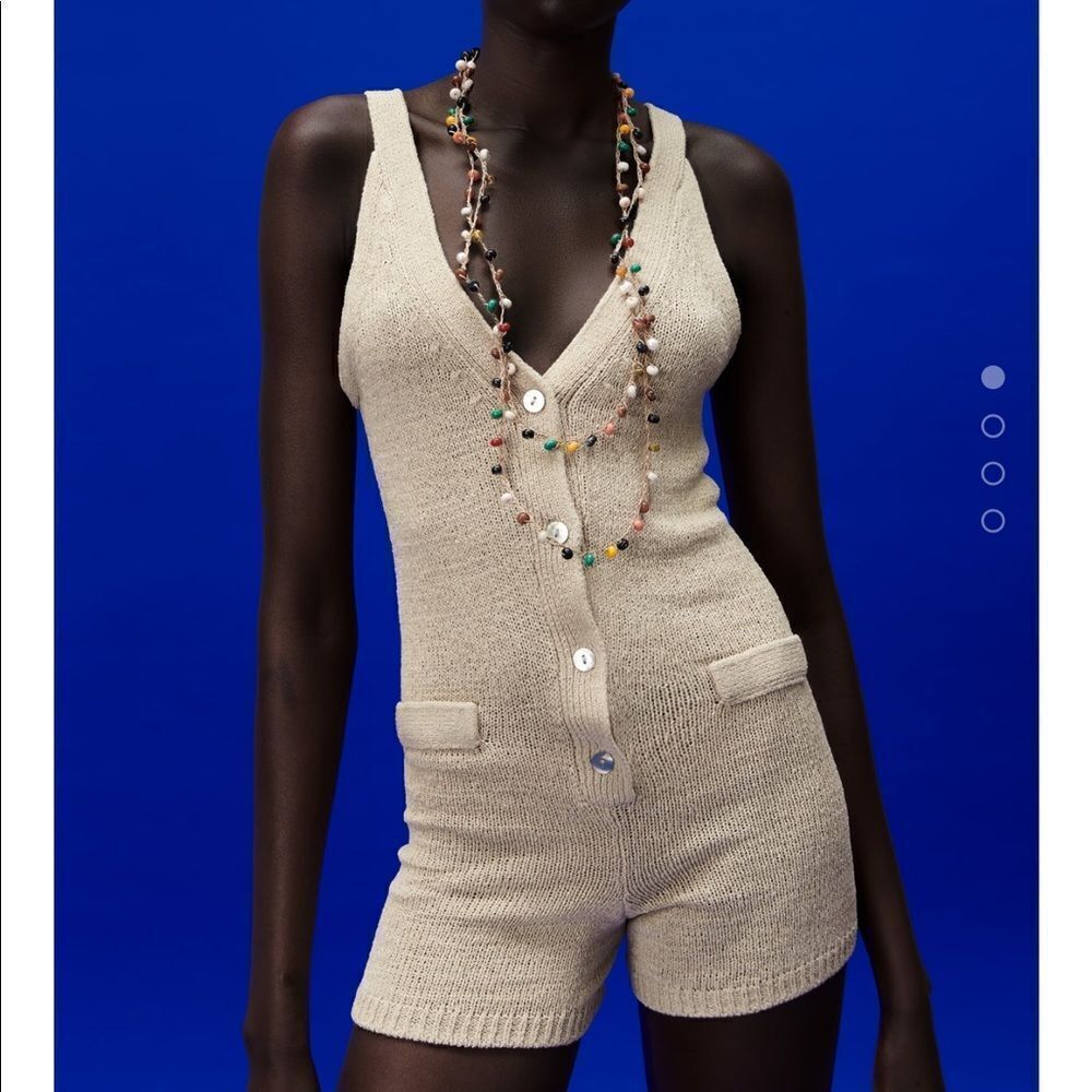 Zara woven jute necklace